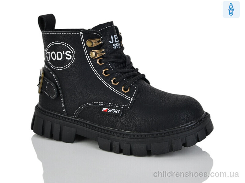 Ботинки 9036 black KEWK / p. 31-38 / 6пар