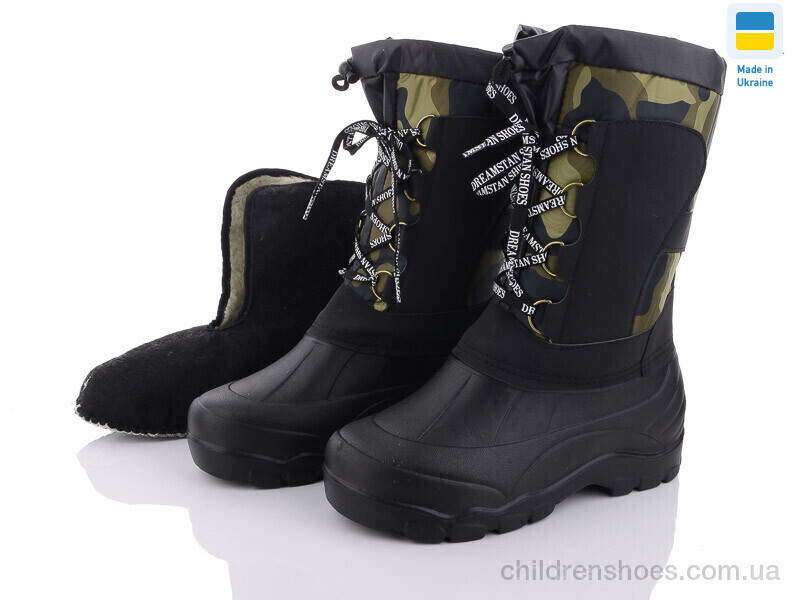 Сапоги из пены DS DS BM10(02) камуф. шнурок
