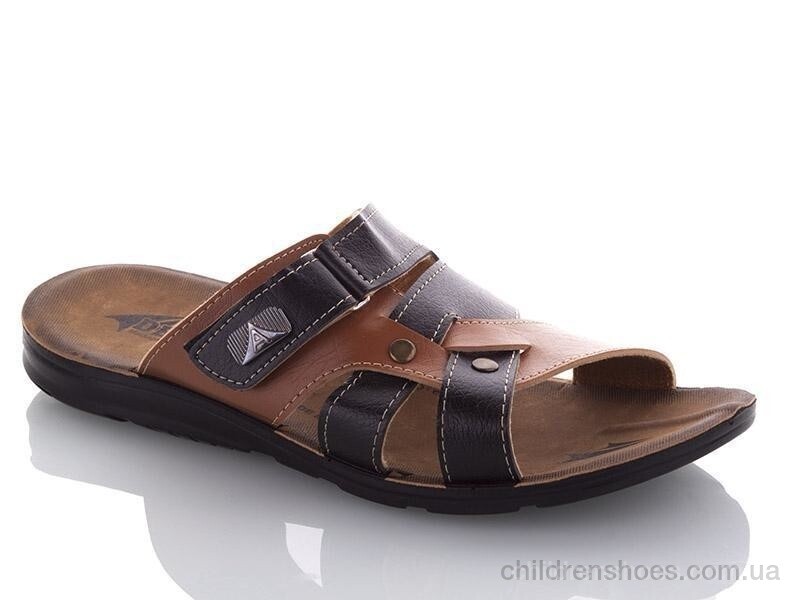 Шлепки Demur M6844G black-camel