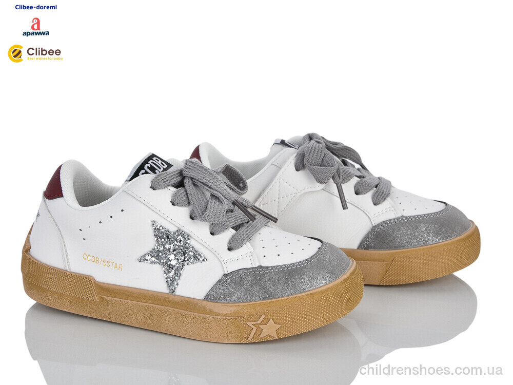 Кроссовки A261097 white-grey Clibee-Doremi / p. 31-37 / 7пар