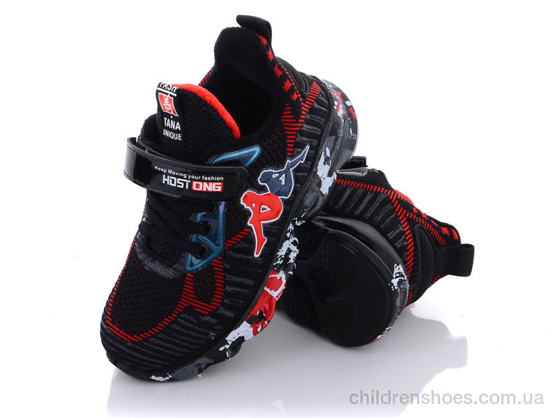 Кроссовки Angel Q54-B5501 black-red