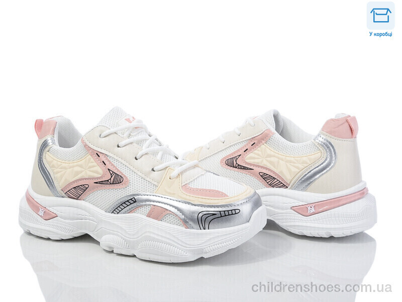 Кроссовки M4 white-pink Синдикат взуття / p. 37-41 / 8пар