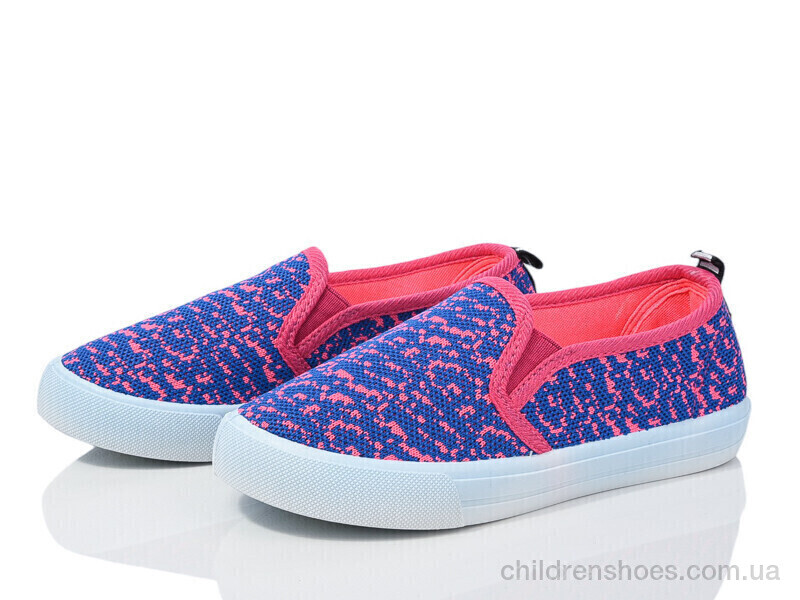 Слипоны Waldem WH05 синьо-рожевий