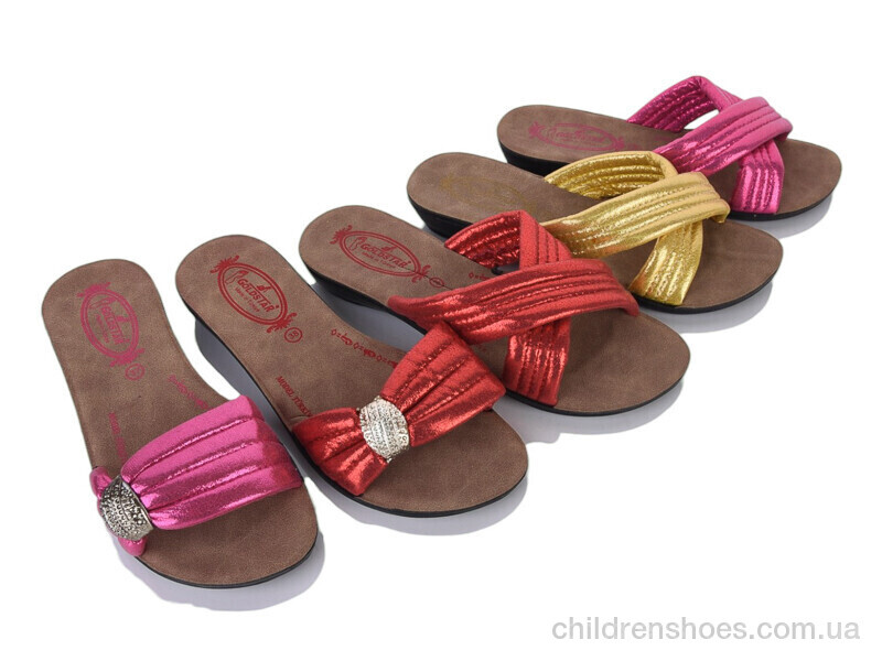 Шлепки женские Gold Star N26001-1 mix