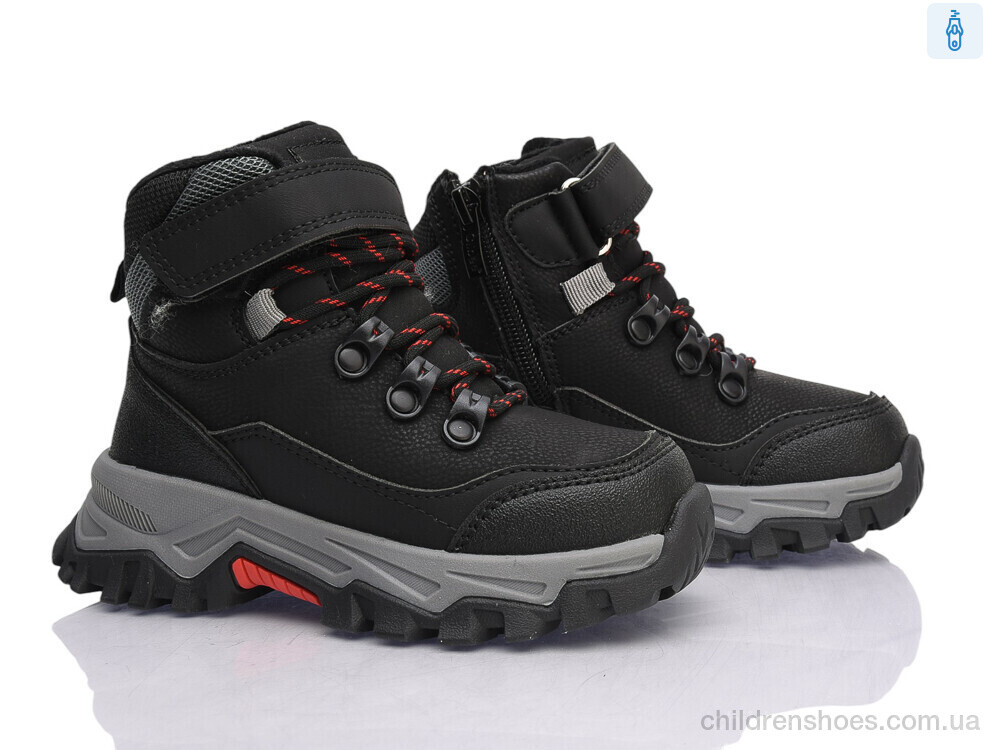 Ботинки HB759-1 black-red Clibee-ShoSho / p. 26-31 / 6пар