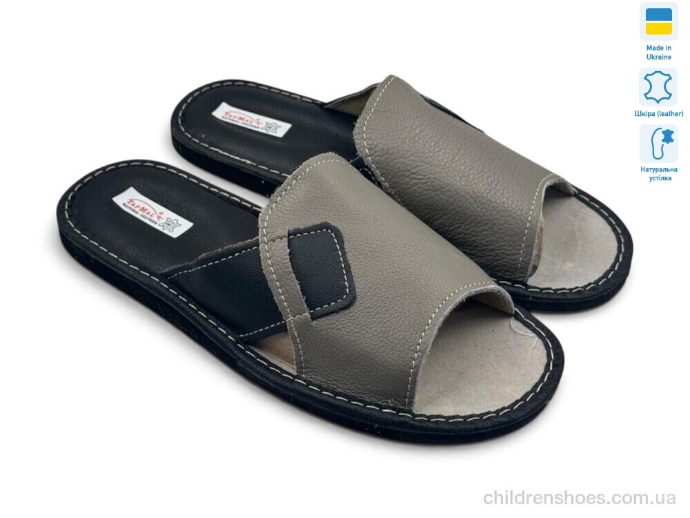Тапки 005-4 сірий Rai shoes / p. 41-45 / 6пар