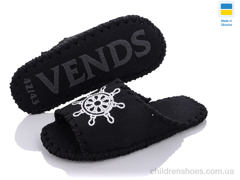 Тапки Vends 355М черный