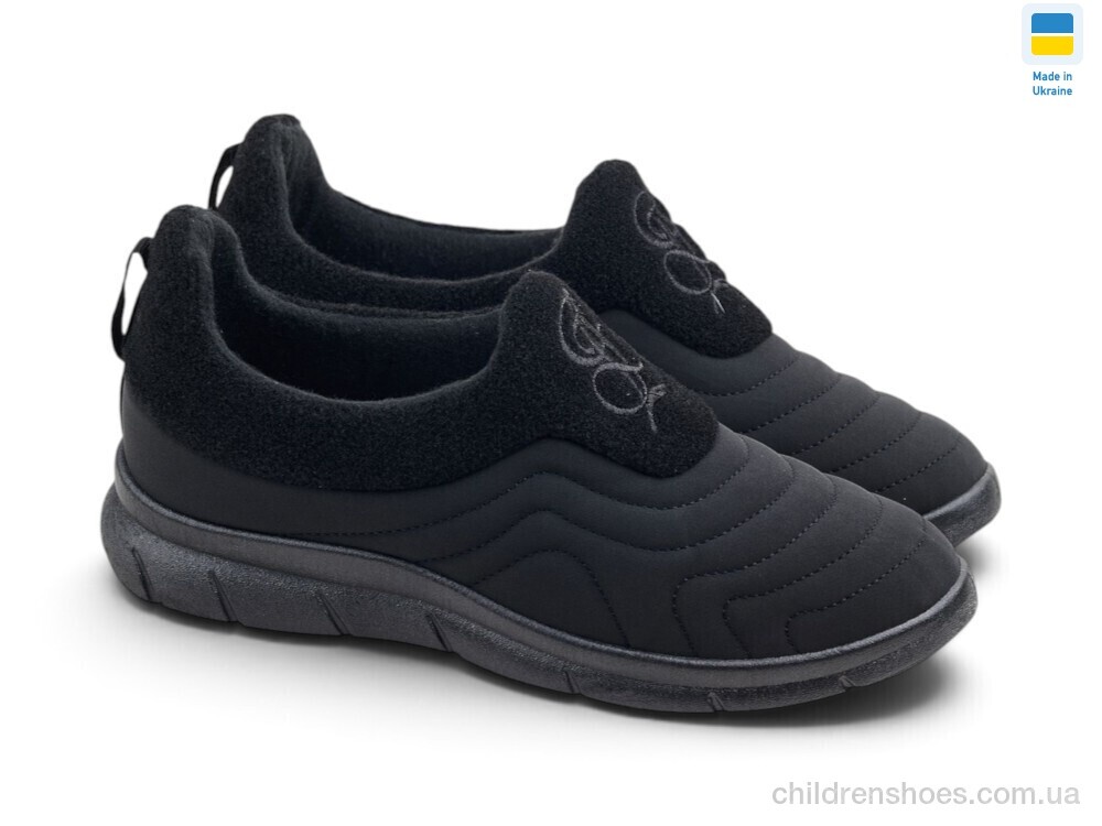 Слипоны UA2501 чорний Rai shoes / p. 37-41 / 8пар
