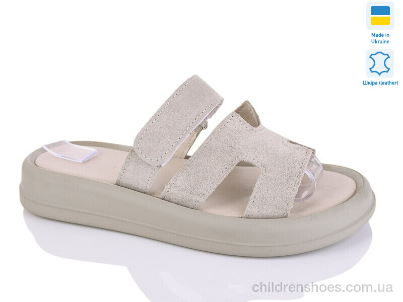 Шлепки женские No brand 1501-25 кап замш