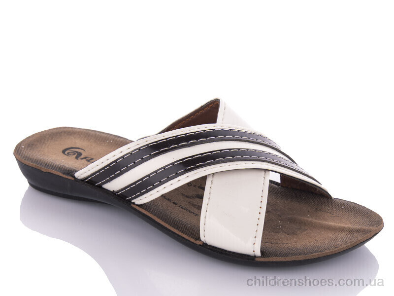 Шлепки K26-7144 white (30-35) DeMur / p. 30-35 / 6пар