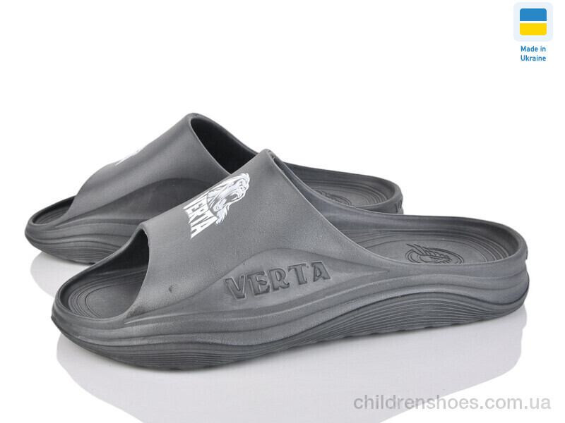 Шлепки Verta Верта1001 сірий