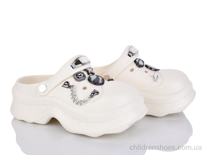 Кроксы No brand T678 white