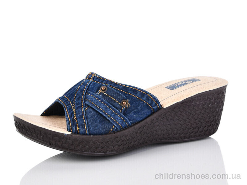 Шлепки женские Flex 0001-4 синій