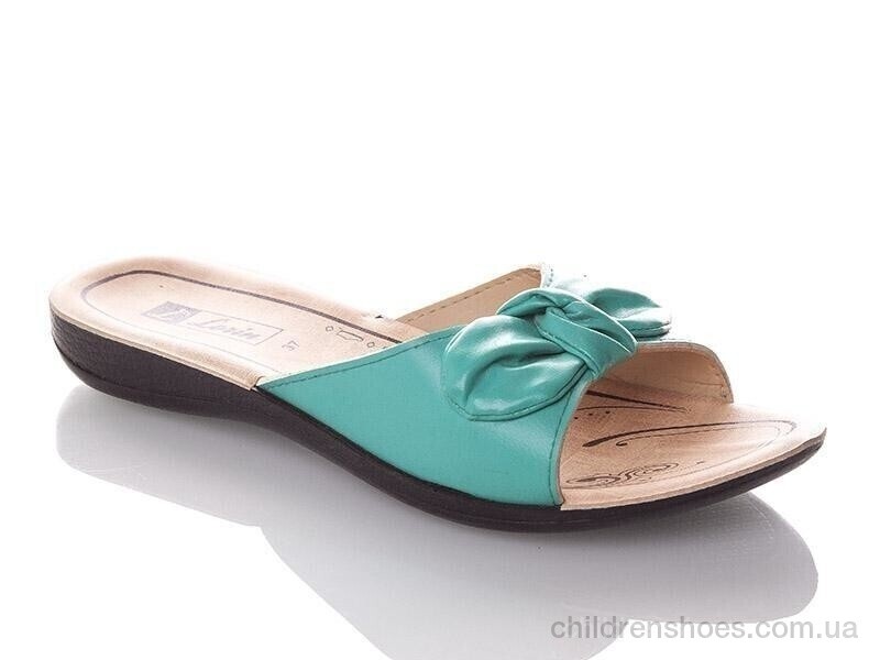 Шлепки женские Demur W7147-green
