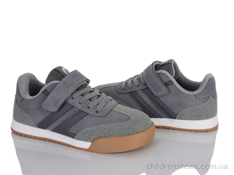 Кроссовки EC777-4 grey Clibee-ShoSho / p. 32-37 / 6пар