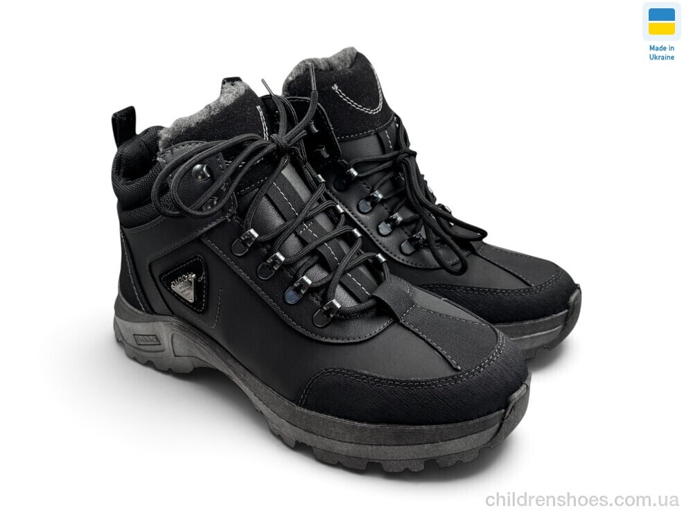 Ботинки 2801 чорний Rai shoes / p. 41-45 / 6пар