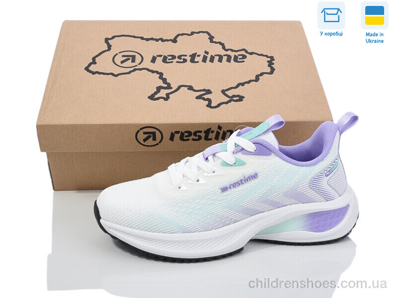 Кроссовки Restime RWL25538 white-purple