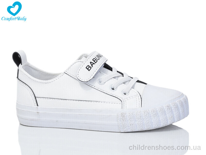 Кеды 350А білий-чорний Comfort-baby / p. 24-30 / 8пар