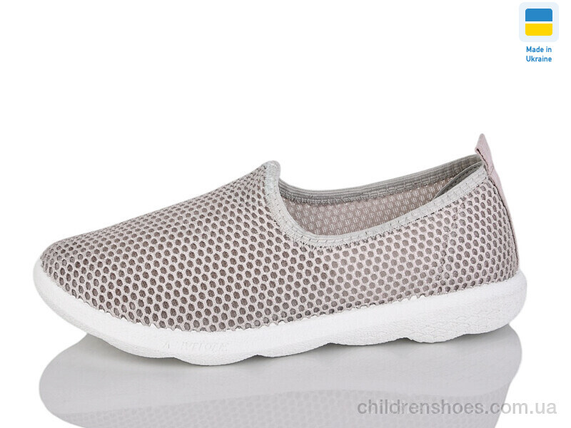 Слипоны Crystal S19 беж біл.п.