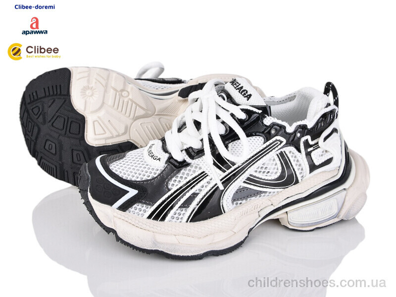 Кроссовки Apawwa A88153 white-black