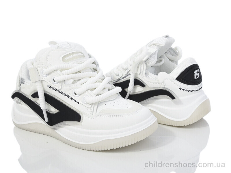 Кроссовки Violeta 136-27 white-black