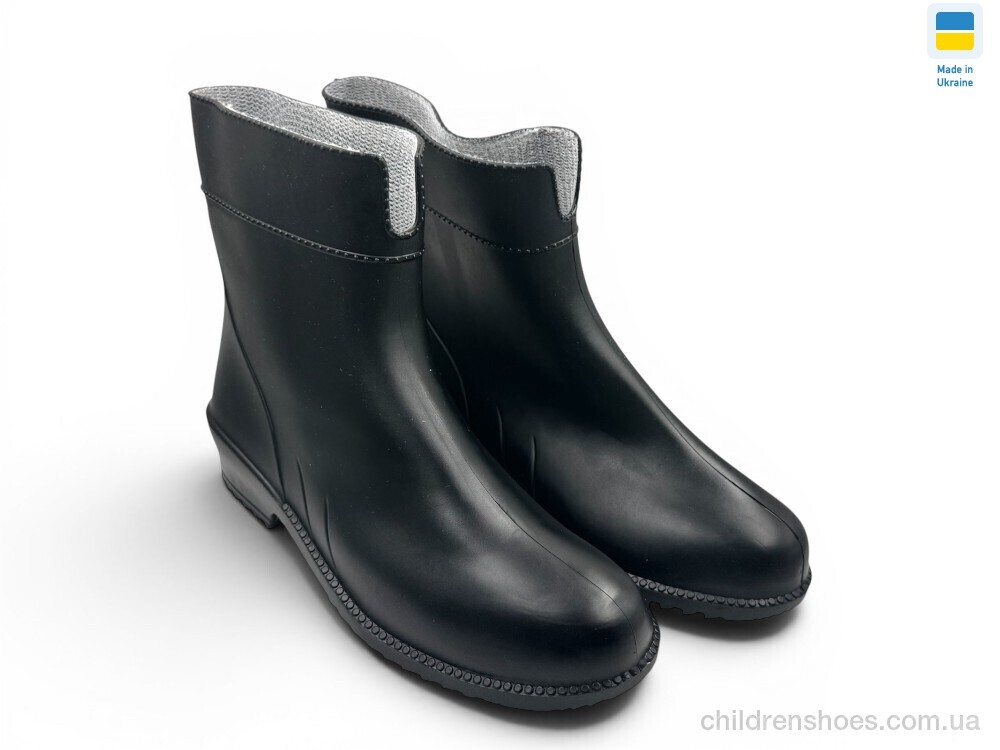 Резиновая обувь Літма чорний Rai shoes / p. 36-41 / 6пар