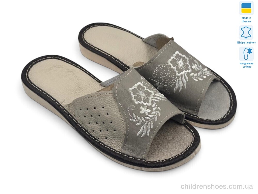 Тапки 004-3 сірий Rai shoes / p. 36-41 / 6пар