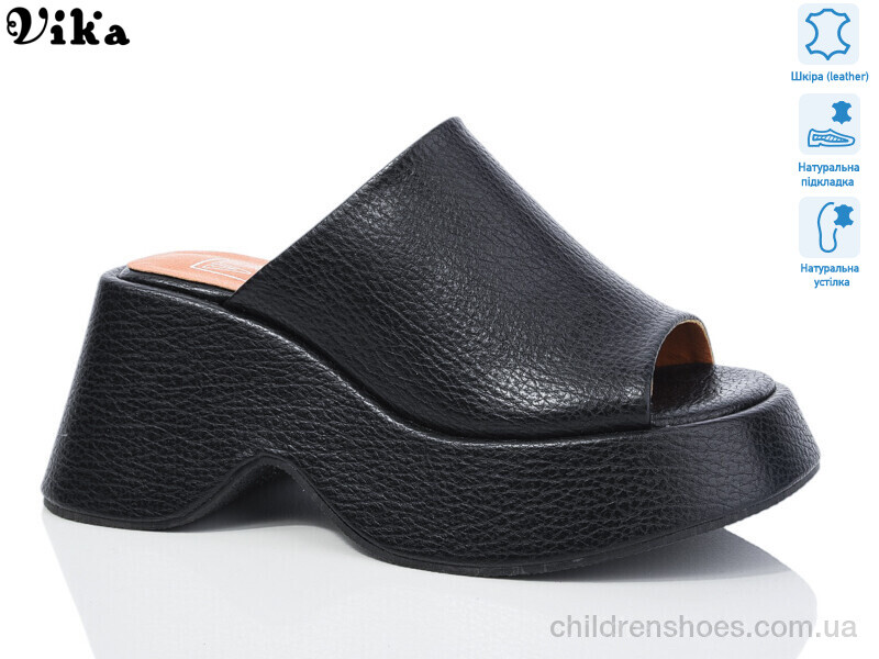 Шлепки женские Vika DH2888-1 black