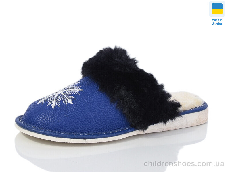 Тапки No brand Комнат. сніжинка синій