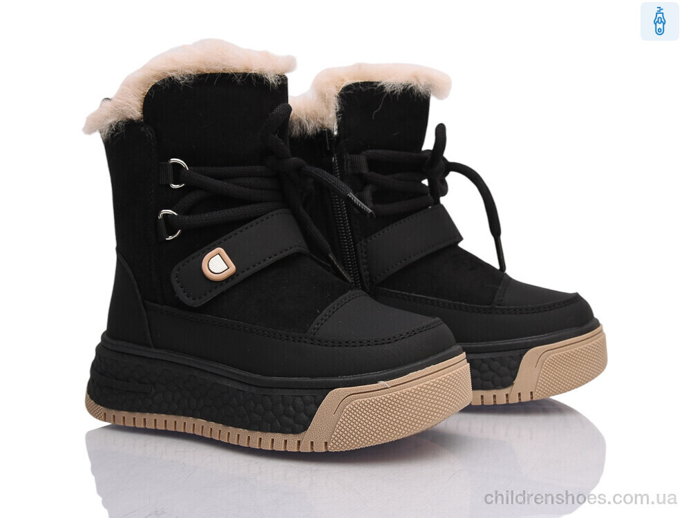 Ботинки TB56-1 black Clibee-ShoSho / p. 27-31 / 6пар