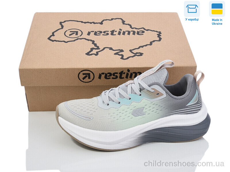 Кроссовки Restime SWL25528 m.grey-mint