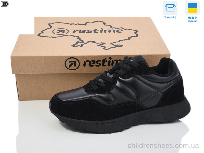 Кроссовки JW024375 black Restime / p. 36-41 / 8пар