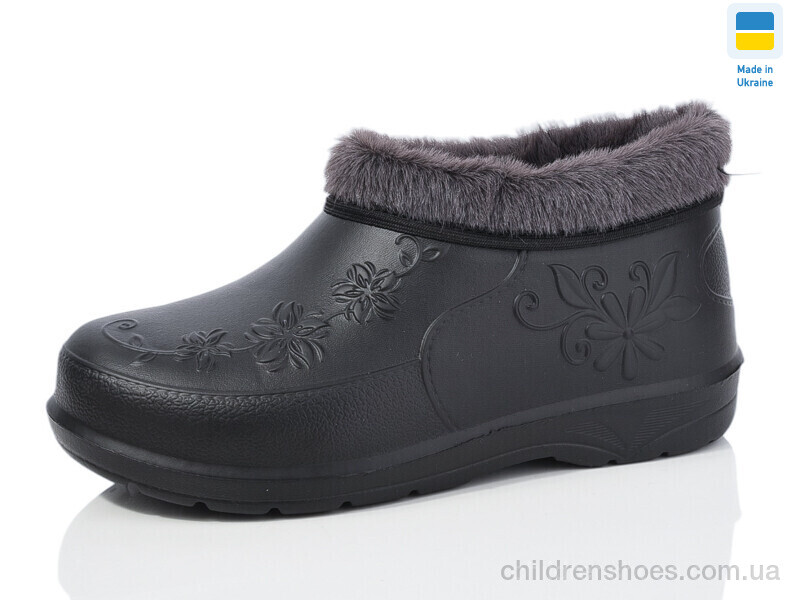 Галоши Галош квітка чорний Lot Shoes / p. 38-42 / 8пар