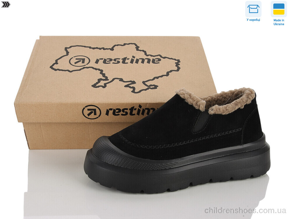 Слипоны AWZ26811 black Restime / p. 36-40 / 8пар