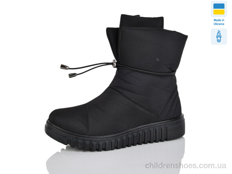 Дутики 44-12 чорний Lot Shoes / p. 38-42 / 6пар