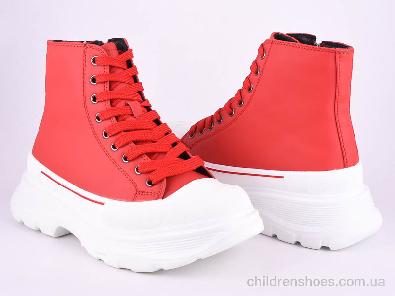 Ботинки 166-31 red-white Violeta / p. 36-41 / 8пар