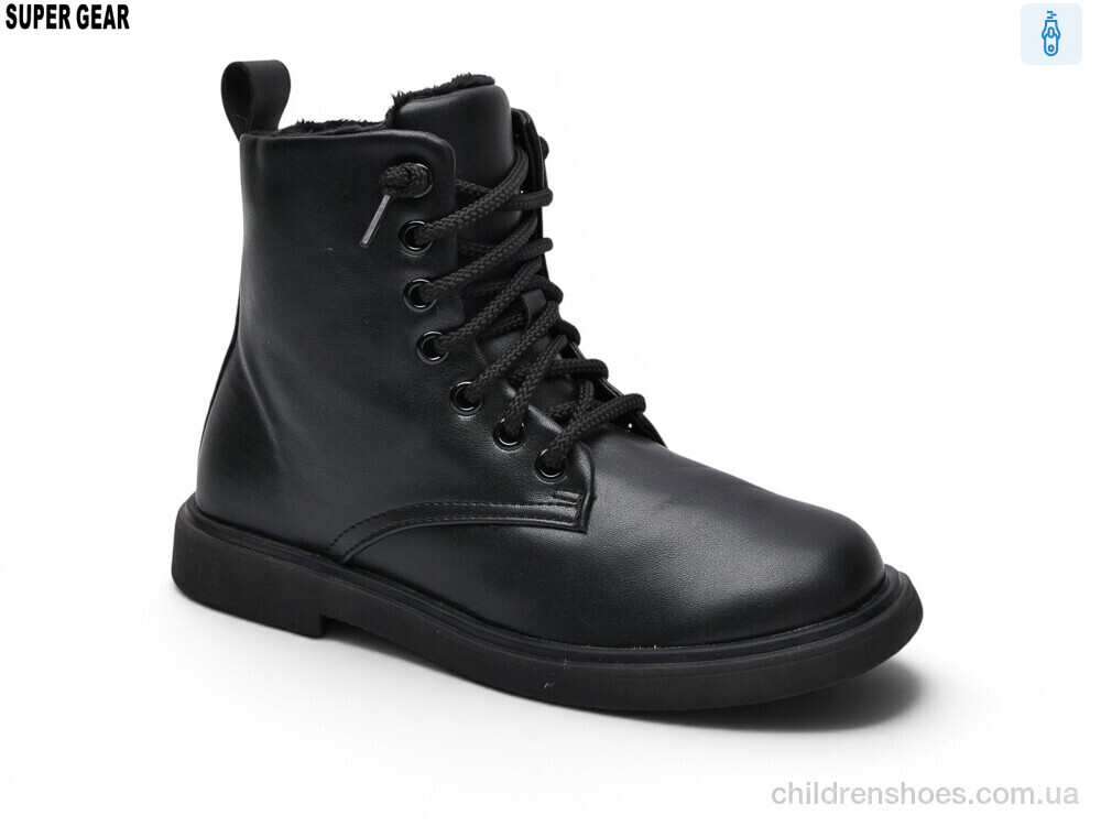 Ботинки 99-07 black Super Gear / p. 32-39 / 10пар