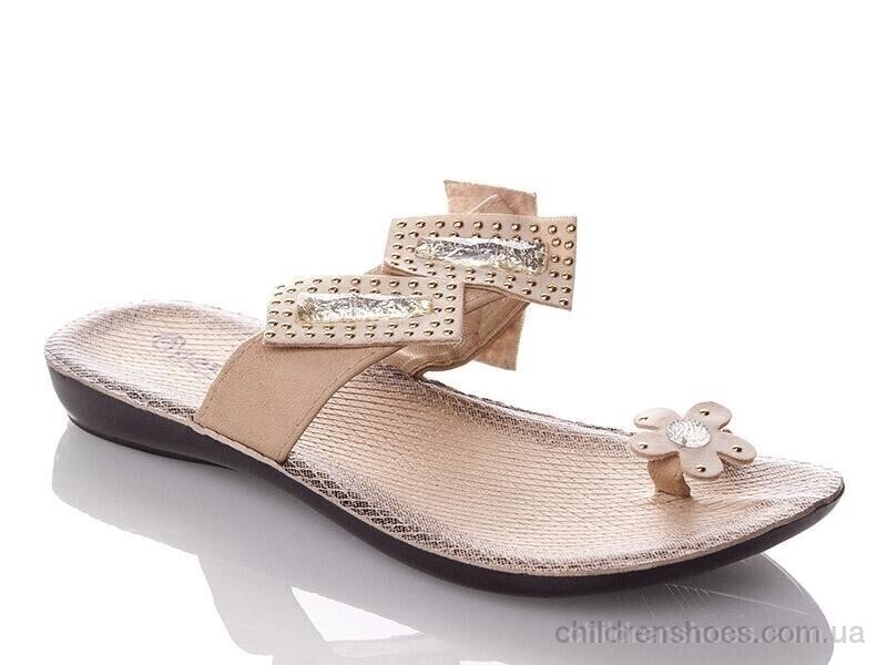 Шлепки женские Demur W07200-beige