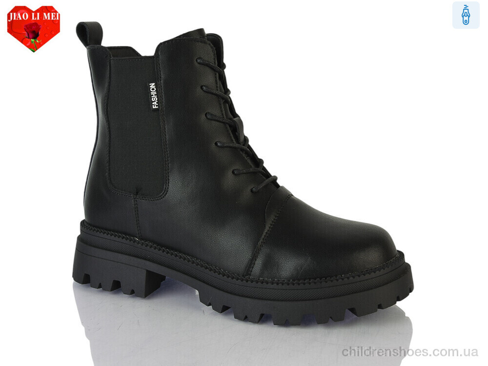 Ботинки 206 black Jiao Li Mei / p. 36-41 / 6пар