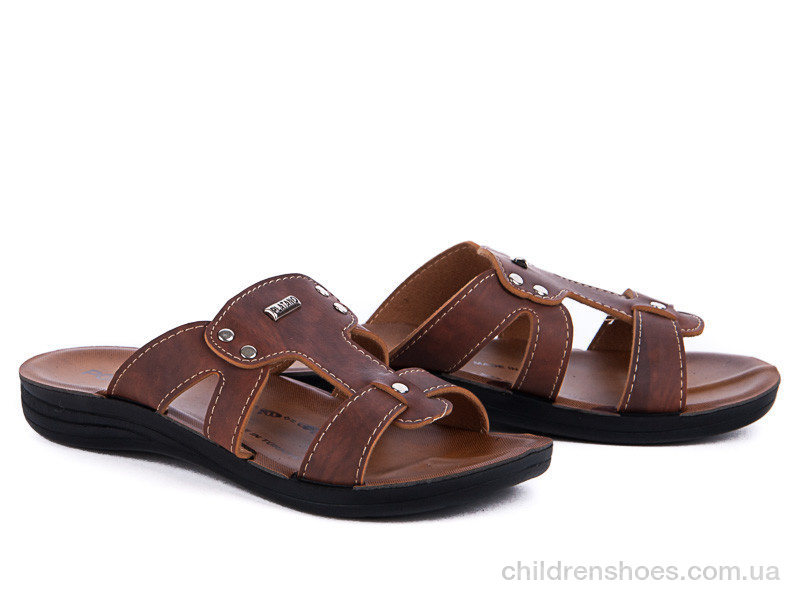 Шлепки детские Selena 1057 тапок коричневый