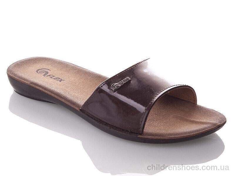 Шлепки женские Demur W7145-brown