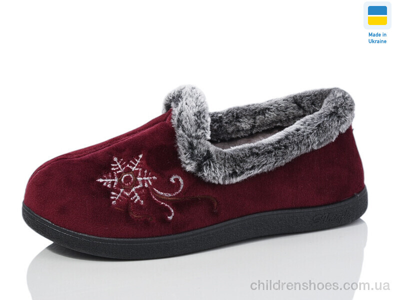 Тапки 2202 бордо Lot Shoes / p. 37-42 / 6пар