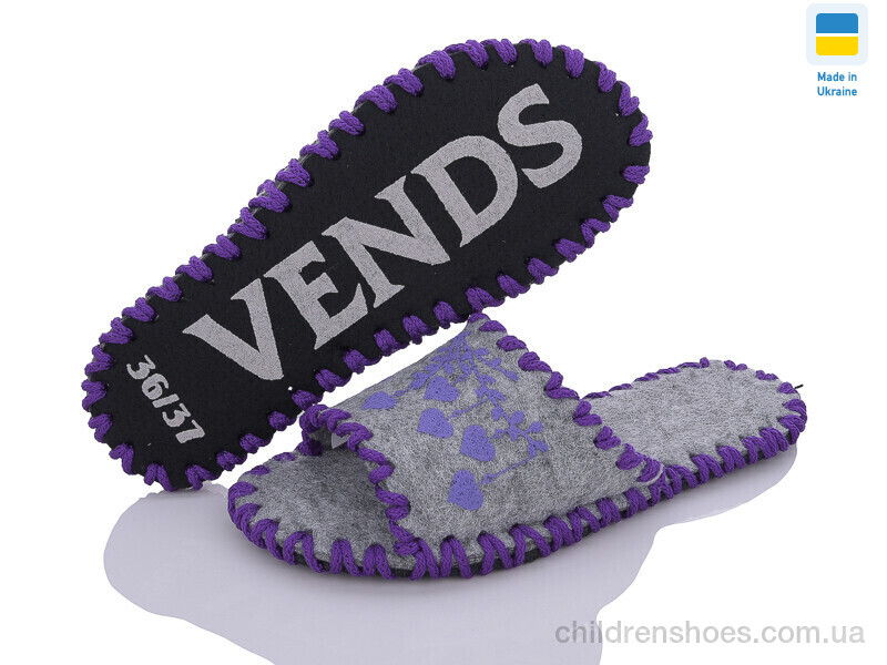 Тапки Vends 244 сірий