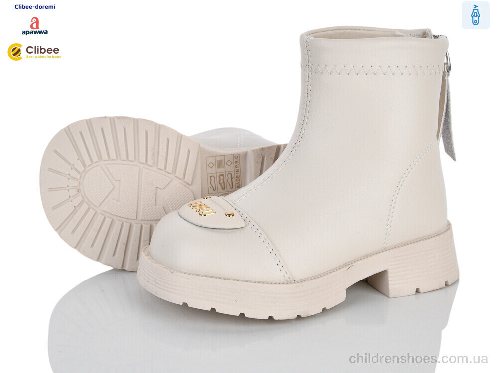 Ботинки ABC101B beige єврозима Clibee-Doremi / p. 25-30 / 8пар