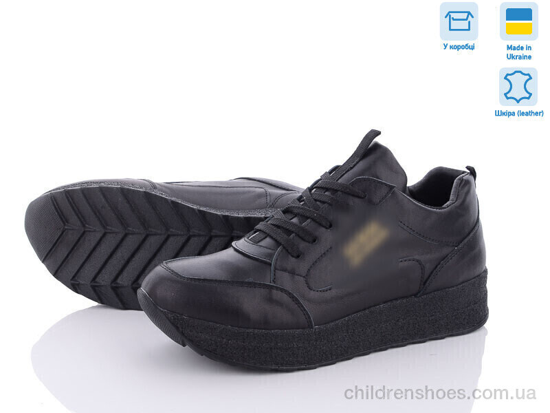 Кроссовки G.ess BL5202-2 чорн. шкіра