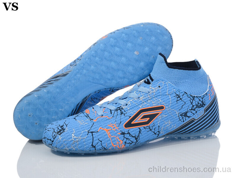 Футбольная обувь Dugana 0015 blue-orange (40-44) VS / p. 40-44 / 8пар