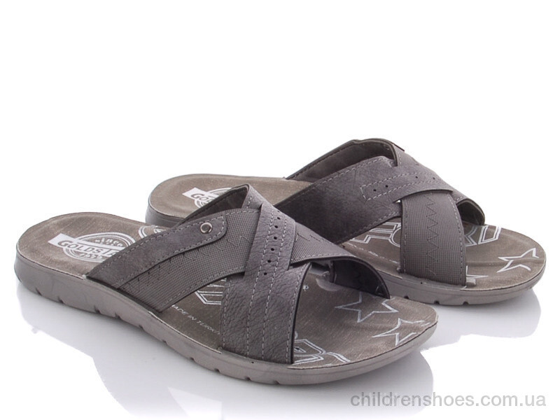 Шлепки Goldstar M6134 grey-grey