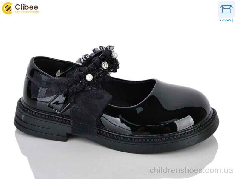 Туфли DB812 black Clibee-Apawwa / p. 26-30 / 6пар