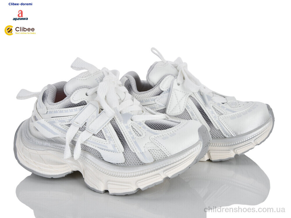 Кроссовки A6211 white-grey Clibee-Doremi / p. 31-37 / 7пар