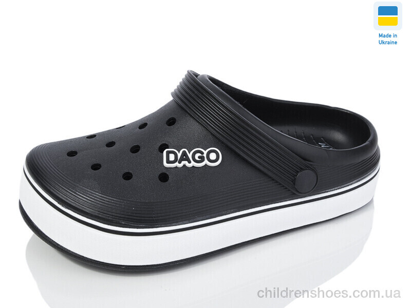 Кроксы Dago N419 чорний